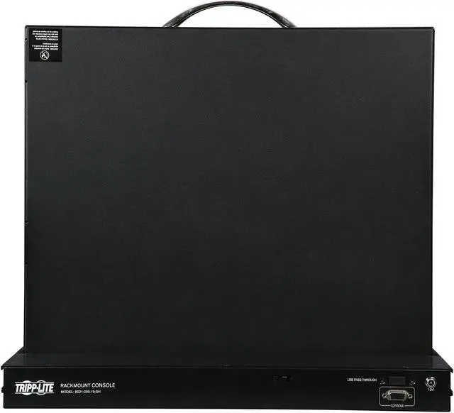 Alt view image 6 of 8 - Tripp Lite 1U Rack-Mount Console with 19-in. LCD, PS/2 or USB, Short-Depth (B021-000-19-SH)