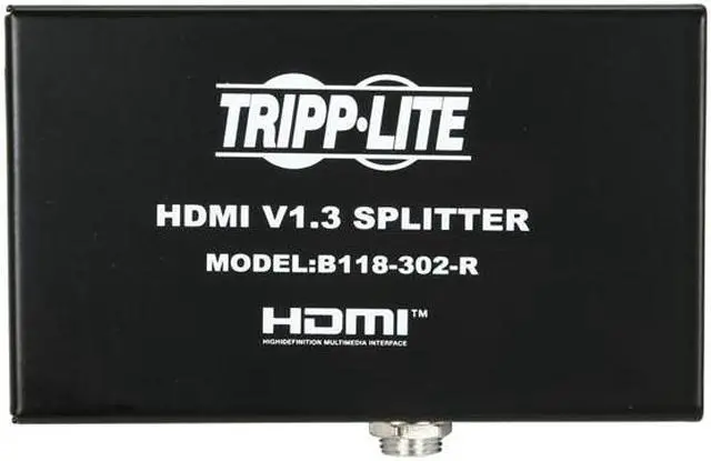 Alt view image 2 of 6 - Tripp Lite B118-302-R 2-Port HDMI Splitter