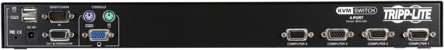 Alt view image 5 of 5 - Tripp Lite 4-Port 1U Rack-Mount USB/PS2 KVM Switch with On-Screen Display (B042-004)