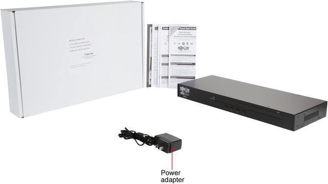 Alt view image 6 of 5 - Tripp Lite 4-Port 1U Rack-Mount USB/PS2 KVM Switch with On-Screen Display (B042-004)