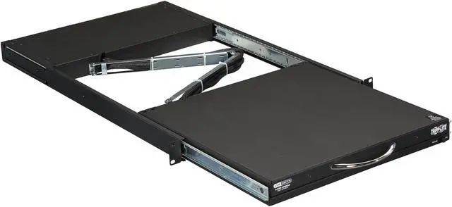 Alt view image 7 of 9 - Tripp Lite Rack Mount Console KVM Switch, NetController 8-Port 1U KVM Console, 19 in. LCD Display Monitor (B040-008-19)