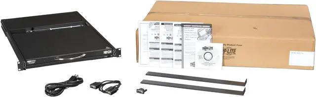 Alt view image 8 of 9 - Tripp Lite Rack Mount Console KVM Switch, NetController 8-Port 1U KVM Console, 19 in. LCD Display Monitor (B040-008-19)