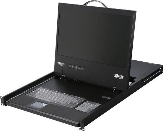 Main image of Tripp Lite 16-Port Cat5 1U Rack-Mount 1+1 User Console KVM Switch with 19-in. LCD and IP Remote Access (B070-016-19-IP)