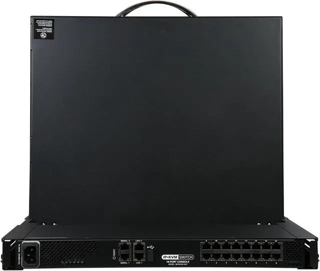 Alt view image 5 of 8 - Tripp Lite 16-Port Cat5 1U Rack-Mount 1+1 User Console KVM Switch with 19-in. LCD and IP Remote Access (B070-016-19-IP)