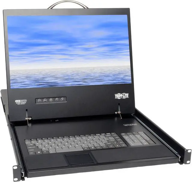 Main image of Tripp Lite 16-Port Cat5 1U Rack-Mount Console KVM Switch with 19-in. LCD, TAA (B070-016-19)