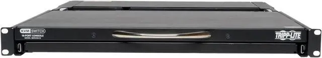 Alt view image 3 of 8 - Tripp Lite 16-Port Cat5 1U Rack-Mount Console KVM Switch with 19-in. LCD, TAA (B070-016-19)