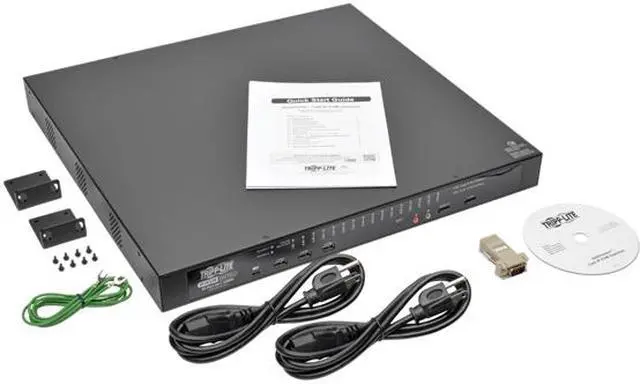 Alt view image 4 of 4 - TRIPP LITE B064-032-02-IPG 32-Port Cat5 KVM Over IP Switch 2 IP + 1 Local User TAA / GSA