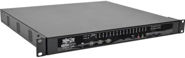Main image of TRIPP LITE B064-032-02-IPG 32-Port Cat5 KVM Over IP Switch 2 IP + 1 Local User TAA / GSA