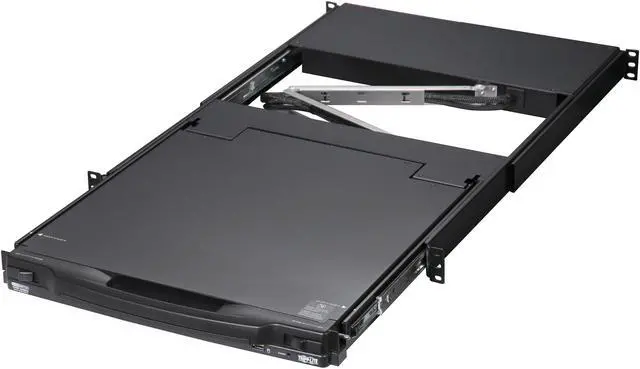 Alt view image 8 of 8 - Tripp Lite 8-Port 1U Rack-Mount Console KVM Switch with 19-in. LCD + 8 PS2/USB Combo Cables (B020-U08-19-K)