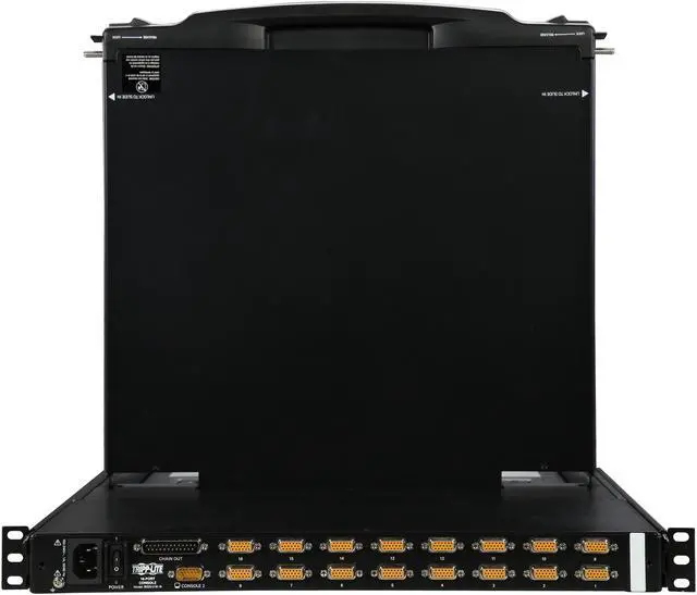 Alt view image 6 of 8 - Tripp Lite 16-Port 1U Rack-Mount Console KVM Switch with 19-in. LCD + 8 PS2/USB Combo Cables (B020-U16-19-K)
