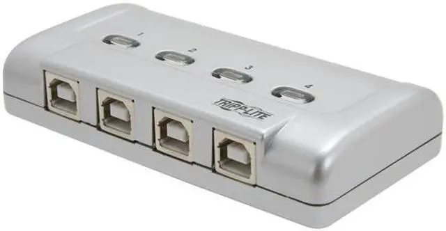 Main image of Tripp Lite 4-Port USB 2.0 Hi-Speed Printer / Peripheral Sharing Switch (U215-004-R)
