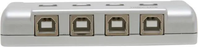 Alt view image 2 of 7 - Tripp Lite 4-Port USB 2.0 Hi-Speed Printer / Peripheral Sharing Switch (U215-004-R)