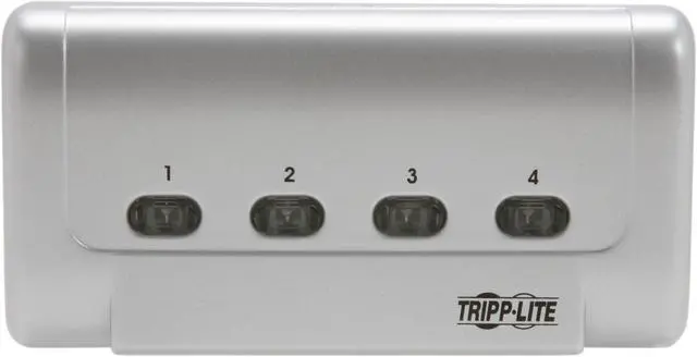 Alt view image 5 of 7 - Tripp Lite 4-Port USB 2.0 Hi-Speed Printer / Peripheral Sharing Switch (U215-004-R)