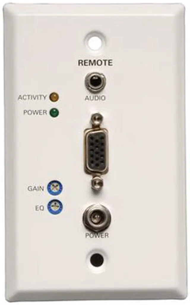 Main image of Tripp Lite B132-100A-WP-1 VGA + Audio over Cat5 Receiver - RJ45-type Wallplate