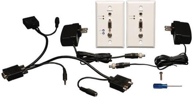 Alt view image 3 of 3 - Tripp Lite B130-101A-WP-1 VGA+Audio over Cat5 (RJ45 Type) Extender Wallplate Kit (Transmitter + Receiver)