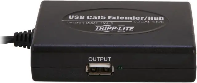 Alt view image 2 of 9 - Tripp Lite U224-1R4-R 3-Port USB 2.0 Hub with built-in cat5 extender, 3 Local and 1 Remote Port