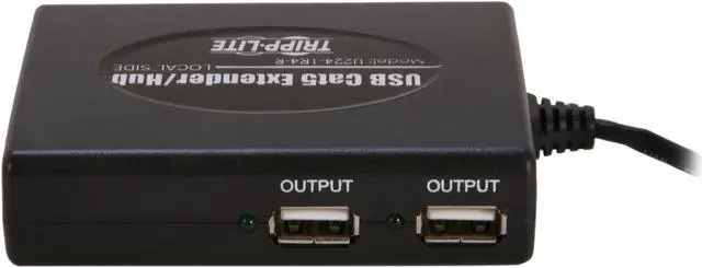 Alt view image 4 of 9 - Tripp Lite U224-1R4-R 3-Port USB 2.0 Hub with built-in cat5 extender, 3 Local and 1 Remote Port
