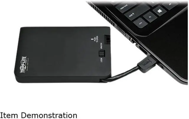 Alt view image 5 of 5 - Tripp Lite USB 3.0 SuperSpeed External 2.5" SATA III Hard Drive Enclosure with Built-in Cable (U357-025-R)