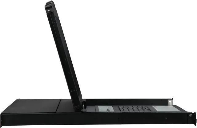Alt view image 4 of 8 - Tripp Lite 8-Port 1U Rack-Mount Console KVM Switch with 19-in. LCD + 8 PS2/USB Combo Cables; TAA Compliant (B020-U08-19KTAA)