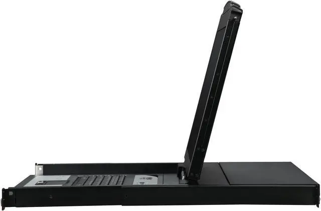 Alt view image 6 of 8 - Tripp Lite 8-Port 1U Rack-Mount Console KVM Switch with 19-in. LCD + 8 PS2/USB Combo Cables; TAA Compliant (B020-U08-19KTAA)