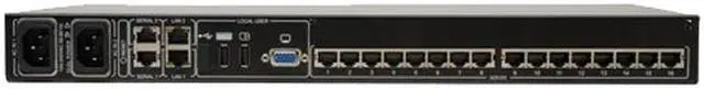 Alt view image 2 of 4 - Tripp Lite 16-Port Cat5 1U Rack-Mount KVM Switch with IP Remote Access, 2+1 User, VGA, USB (B072-016-IP2)