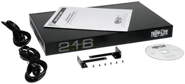 Alt view image 3 of 4 - Tripp Lite 16-Port Cat5 1U Rack-Mount KVM Switch with IP Remote Access, 2+1 User, VGA, USB (B072-016-IP2)