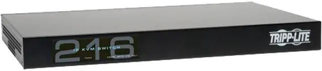 Main image of Tripp Lite 16-Port Cat5 1U Rack-Mount KVM Switch with IP Remote Access, 2+1 User, VGA, USB (B072-016-IP2)