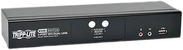 Main image of Tripp Lite 2-Port DVI Dual-Link / USB KVM Switch w/ Audio and Cables