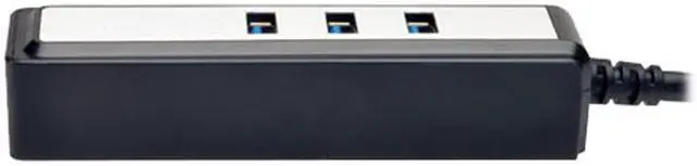 Alt view image 3 of 6 - Tripp Lite U360-004-MINI Portable 4-Port USB 3.0 Superspeed Mini Hub w/ Built In Cable