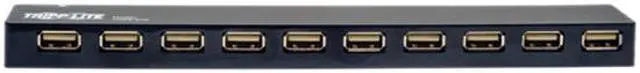Alt view image 2 of 8 - Tripp Lite 10-Port USB 2.0 Hi-Speed Hub (U223-010)