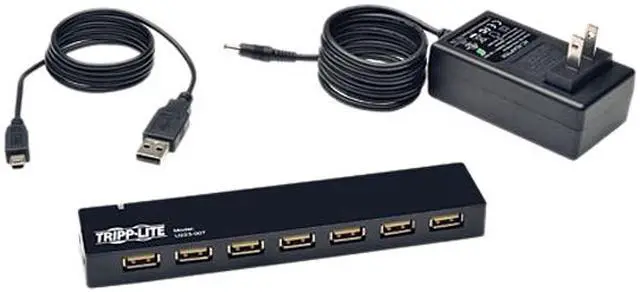 Alt view image 7 of 7 - Tripp Lite 7-Port USB 2.0 Hi-Speed Hub