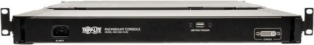 Alt view image 5 of 8 - Tripp Lite 1U Rack-Mount Console with 19" LCD, DVI or VGA, TAA (B021-000-19-HD)