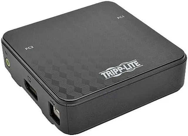Main image of Tripp Lite 2-Port DisplayPort 1.2 KVM Switch with Audio, Cables and USB Peripheral Sharing (B004-DP2UA2-K)