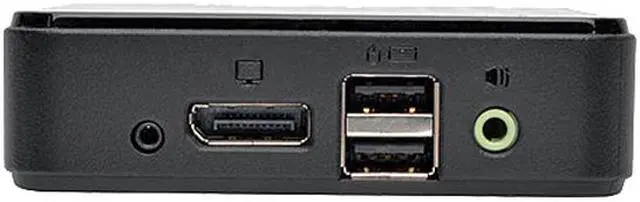Alt view image 2 of 3 - Tripp Lite 2-Port DisplayPort 1.2 KVM Switch with Audio, Cables and USB Peripheral Sharing (B004-DP2UA2-K)