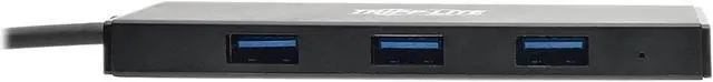 Alt view image 2 of 8 - Tripp Lite U360-004-SLIM 4-Port Ultra-Slim Portable USB 3.0 SuperSpeed Hub