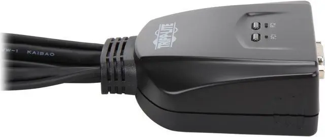 Alt view image 6 of 6 - Tripp Lite 2-Port USB / VGA KVM Switch Cable w/ Audio & Peripheral Sharing (B032-VU2)
