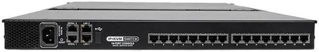Alt view image 2 of 4 - Tripp Lite 16-Port 1U Rack Console IP KVM Switch 2+1 Users w/ 19in. Screen (B070-016-19-IP2)