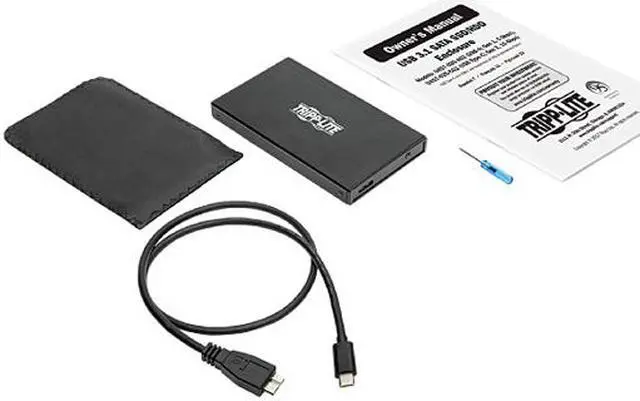 Alt view image 4 of 6 - Tripp Lite U457-025-AG2 USB 3.1 Gen 1 (5 Gbps) 2.5 in. SATA SSD/HDD to USB-A Enclosure Adapter with UASP Support