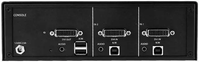 Alt view image 3 of 4 - Tripp Lite Secure 2 Port KVM Switch, DVI to DVI, Single Monitor, NIAP PP3.0 Certified, Audio, TAA-Compliant (B002-DV1A2)