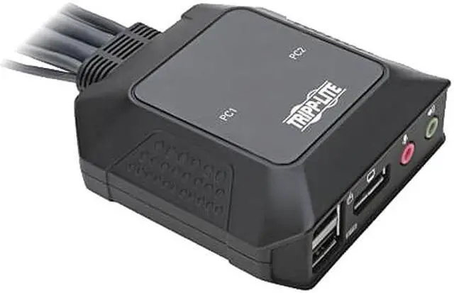 Alt view image 3 of 6 - Tripp Lite B032-DPUA2 2-Port DisplayPort 1.1/USB KVM Switch