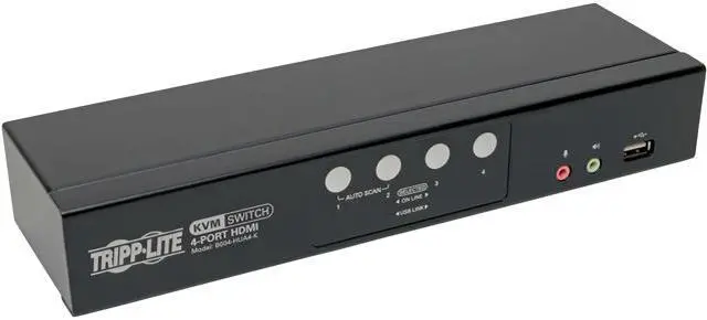 Main image of Tripp Lite 4-Port HDMI/USB KVM Switch with Audio/Video and USB Peripheral Sharing