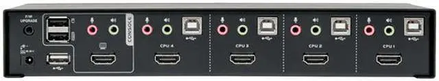 Alt view image 3 of 4 - Tripp Lite 4-Port HDMI/USB KVM Switch with Audio/Video and USB Peripheral Sharing