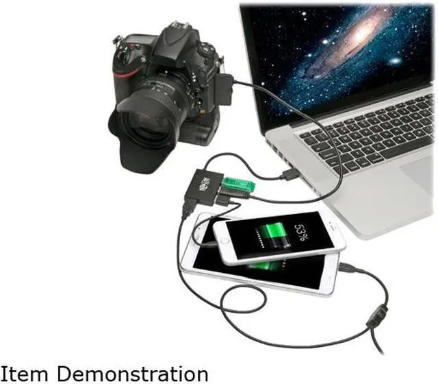 Alt view image 6 of 6 - Tripp Lite USB 3.0 SuperSpeed Slim Hub, 5 Gbps - 4 USB-A Ports, Portable, Aluminum