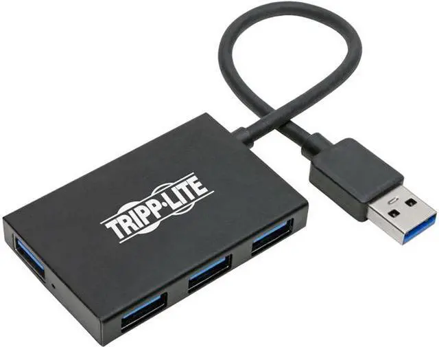Main image of Tripp Lite USB 3.0 SuperSpeed Slim Hub, 5 Gbps - 4 USB-A Ports, Portable, Aluminum