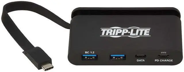 Alt view image 2 of 8 - Tripp Lite U460-004-4A-AL USB 3.1 C Hub, 5 Gbps, Aluminum Housing