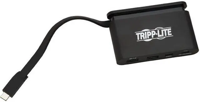 Alt view image 3 of 8 - Tripp Lite U460-004-4A-AL USB 3.1 C Hub, 5 Gbps, Aluminum Housing