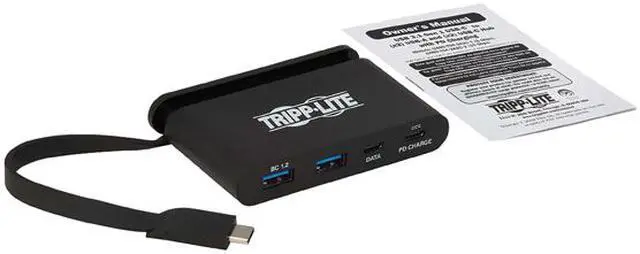 Alt view image 7 of 8 - Tripp Lite U460-004-4A-AL USB 3.1 C Hub, 5 Gbps, Aluminum Housing