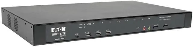 Main image of 8-Port Cat5 KVM over IP Switch with Virtual Media - 1 Local & 1 Remote User, 1U Rack-Mount, TAA