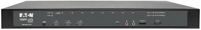 Alt view image 3 of 4 - 8-Port Cat5 KVM over IP Switch with Virtual Media - 1 Local & 1 Remote User, 1U Rack-Mount, TAA