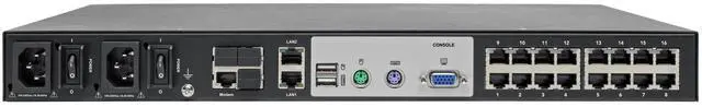 Alt view image 2 of 4 - 16-Port Cat5 KVM over IP Switch with Virtual Media - 1 Local & 1 Remote User, 1U Rack-Mount, TAA